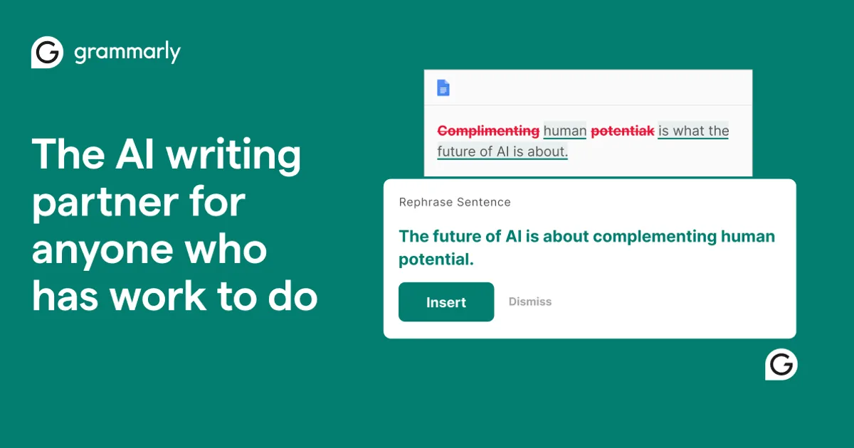 Grammarly preview