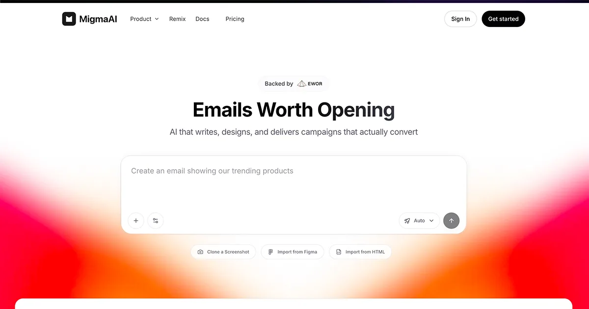 Migma AI preview
