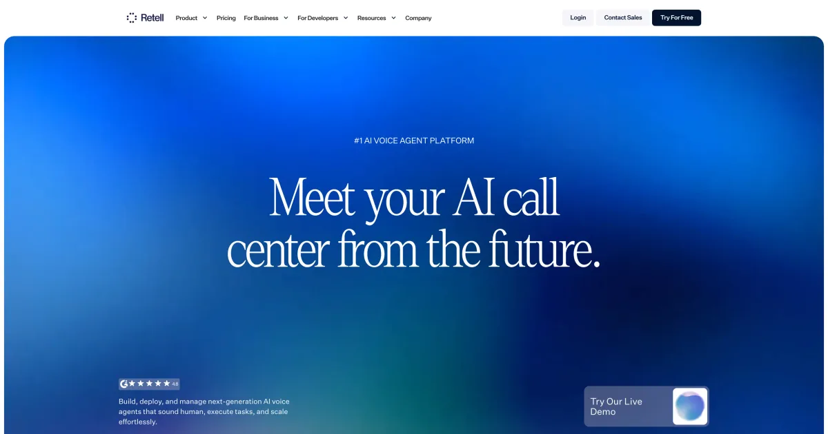 Retell AI preview