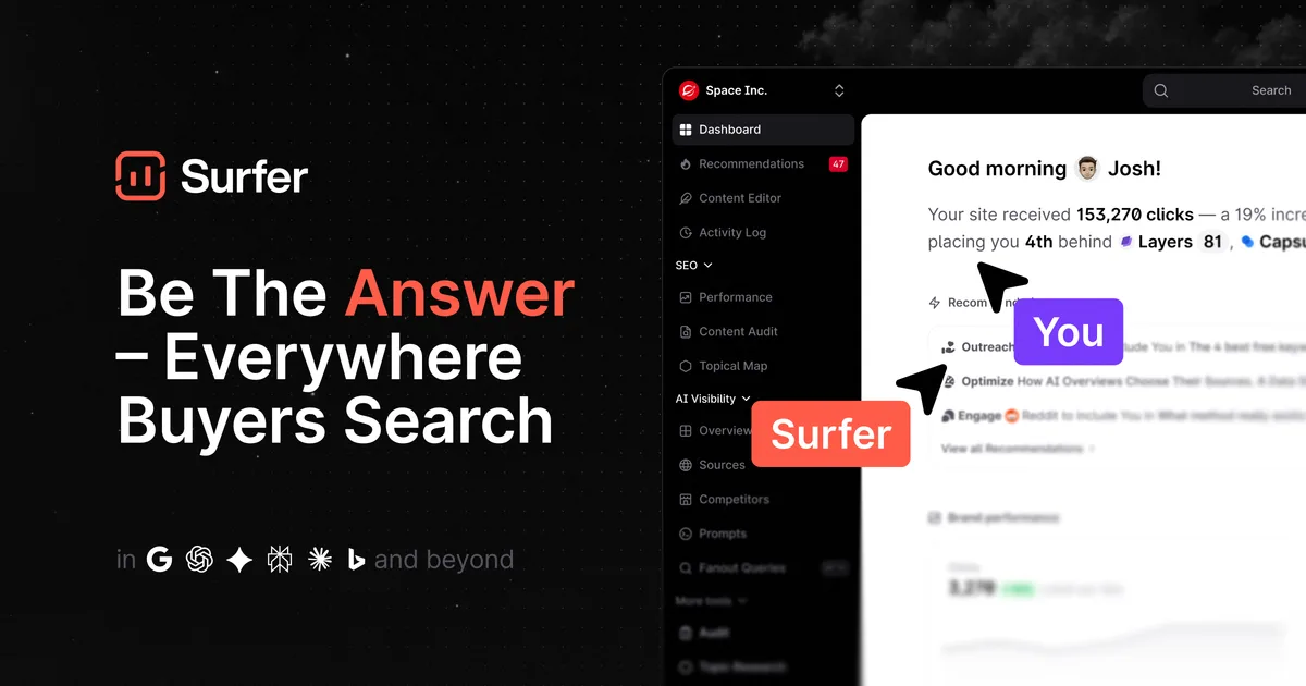 Surfer SEO preview